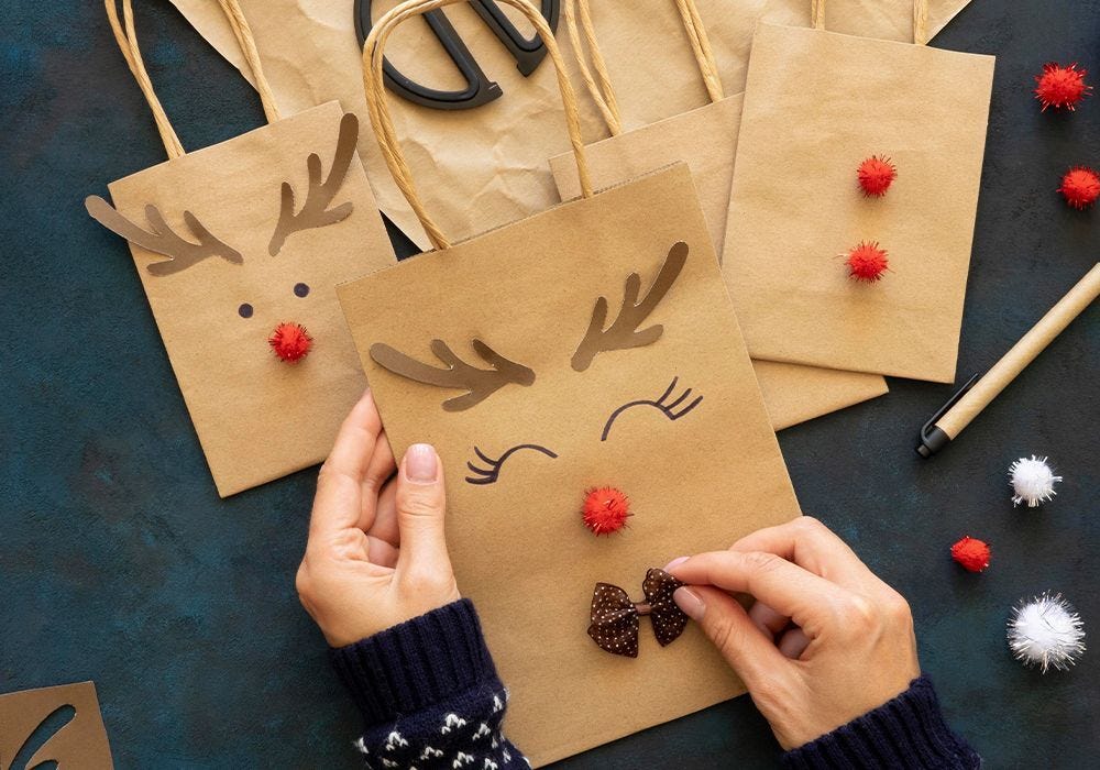 How to Make an Affordable Christmas Party Bag