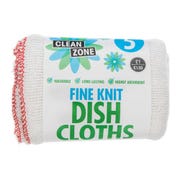 Fine Knit Dish Cloths, (5 Pack)