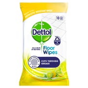 Dettol Floor Wipes Citrus, (Large 10 Wipes)