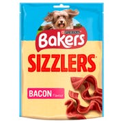 Bakers Sizzlers Bacon Flavour Dog Treats 90g