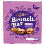 Cadbury Brunch Bar Raisin, 32g (Pack of 5)
