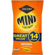 Jacobs Original Mini Cheddars, 25g per bag (Pack of 14)