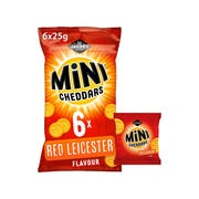 Jacob's Mini Cheddars Red Leicester, 25g (Pack of 6)