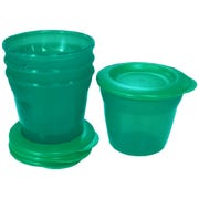 Munchies On The Move Kids Snack Pot - Green (Pack of 4)