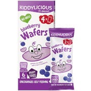 Kiddylicious Blueberry Wafer, 4g (Pack of 4)