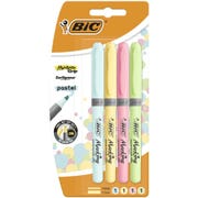 BIC Highlighter Grip Pastel Pens x4