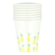 Paper Cups (Pack of 8) - Pineapples