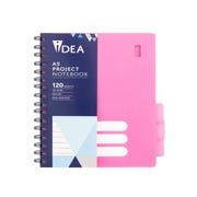 Idea A4 Project Notebook - Pink