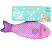 Fish Cat Toy - Purple