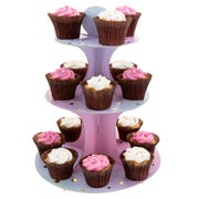 Party 3 Tier Purple Cupcake Stand