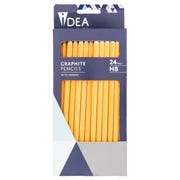 Graphite HB Pencils With Erasers (Pack of 24)