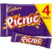 Cadbury Picnic Chocolate Bar 4 Pack