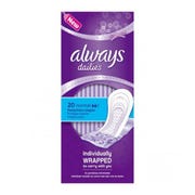 Always Daily Fresh Normal Wrapped Panty Liners, Odour Lock, 20 Count