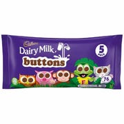 Cadbury Dairy Milk Buttons, 14g per bag (Pack of 5)