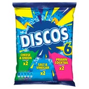 Discos Assorted Crisps, 25.5g (Pack of 6)