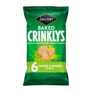 Jacob's 6 Crinklys Cheese & Onion Flavour 138g