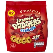Jammie Dodgers Minis Snack Packs (Pack of 6)