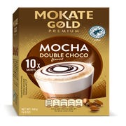 Mokate Gold Premium Mocha Double Choc Coffee Sachets, 14g  (Pack of 10)