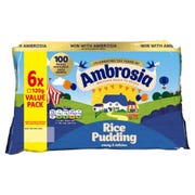 Ambrosia Rice Pudding, 120g (Pack of 6)